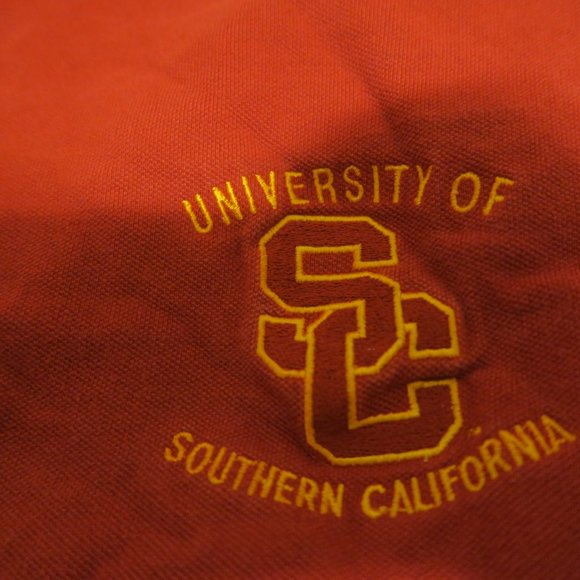 VTG USC University of Southern California Team Trojans Polo Made in USA - Picture 2 of 6